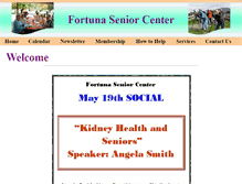 Tablet Screenshot of fortunasenior.org